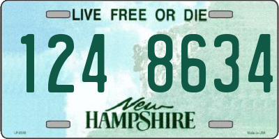 NH license plate 1248634