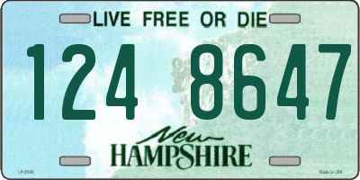NH license plate 1248647