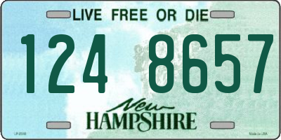 NH license plate 1248657