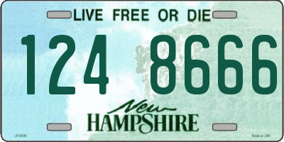 NH license plate 1248666