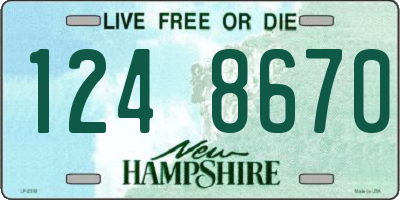 NH license plate 1248670