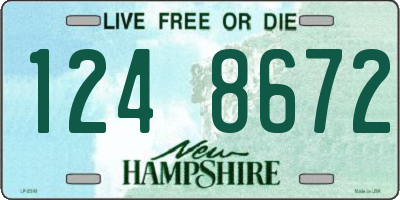 NH license plate 1248672
