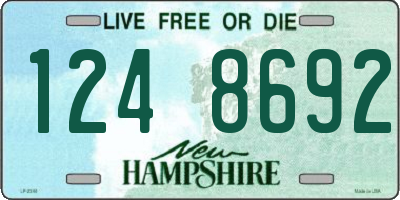 NH license plate 1248692