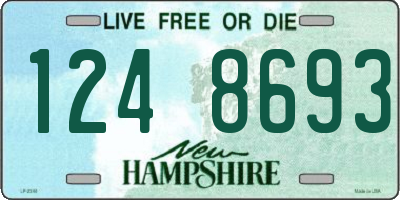NH license plate 1248693