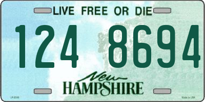 NH license plate 1248694