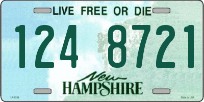 NH license plate 1248721