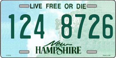 NH license plate 1248726