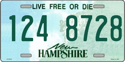 NH license plate 1248728