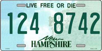 NH license plate 1248742