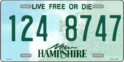 NH license plate 1248747