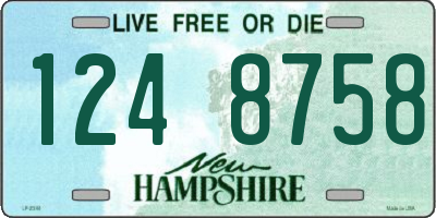 NH license plate 1248758
