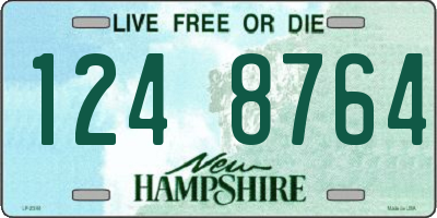 NH license plate 1248764