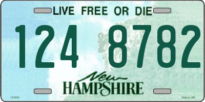 NH license plate 1248782