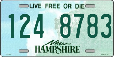 NH license plate 1248783