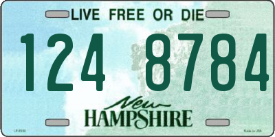NH license plate 1248784