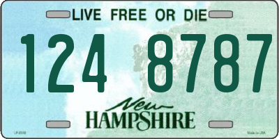 NH license plate 1248787