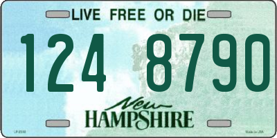 NH license plate 1248790