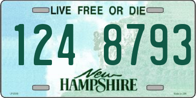 NH license plate 1248793