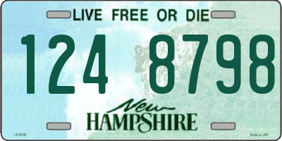 NH license plate 1248798