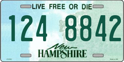 NH license plate 1248842