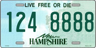 NH license plate 1248888