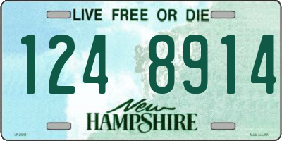 NH license plate 1248914