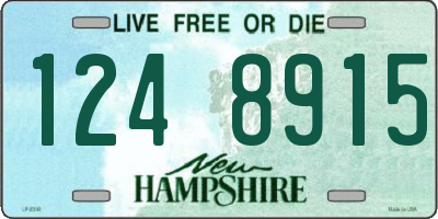NH license plate 1248915