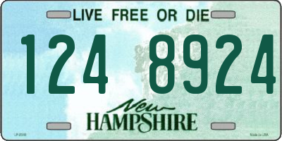 NH license plate 1248924