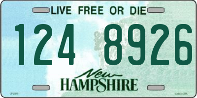 NH license plate 1248926