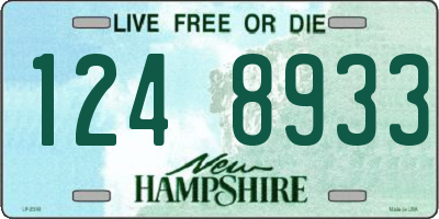 NH license plate 1248933