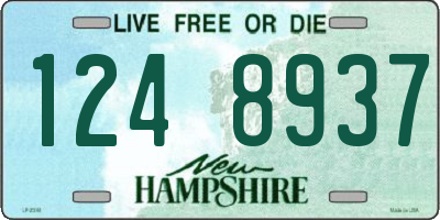 NH license plate 1248937