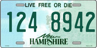 NH license plate 1248942