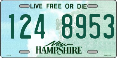 NH license plate 1248953
