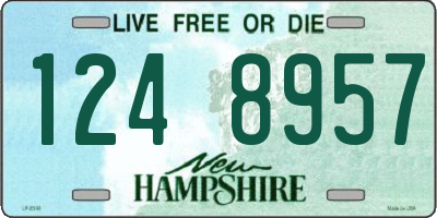 NH license plate 1248957