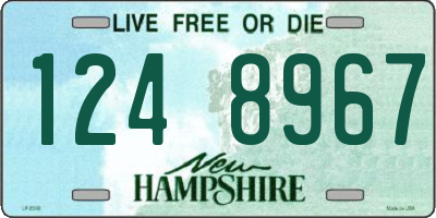 NH license plate 1248967
