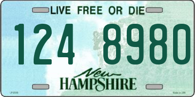 NH license plate 1248980