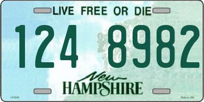 NH license plate 1248982