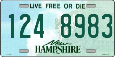 NH license plate 1248983