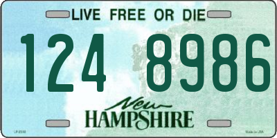 NH license plate 1248986