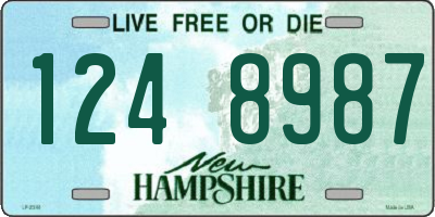 NH license plate 1248987