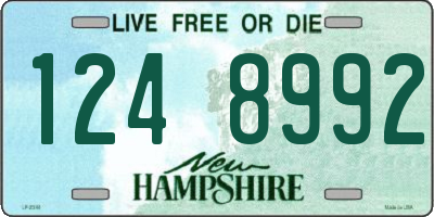NH license plate 1248992