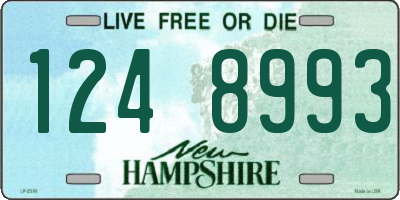 NH license plate 1248993