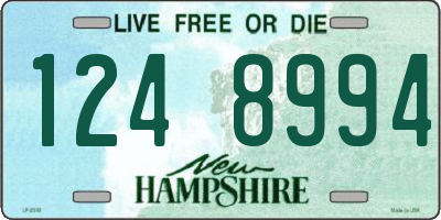 NH license plate 1248994