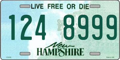 NH license plate 1248999