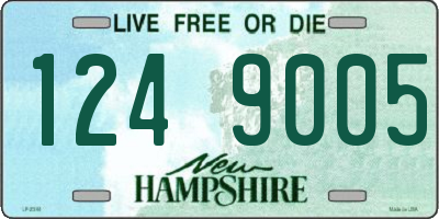 NH license plate 1249005
