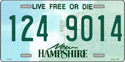 NH license plate 1249014