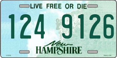 NH license plate 1249126