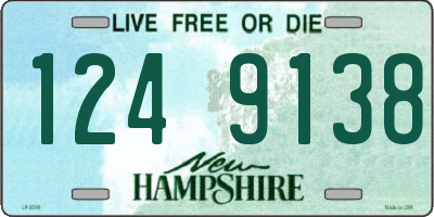 NH license plate 1249138