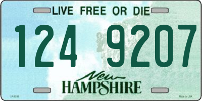 NH license plate 1249207