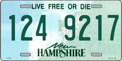 NH license plate 1249217